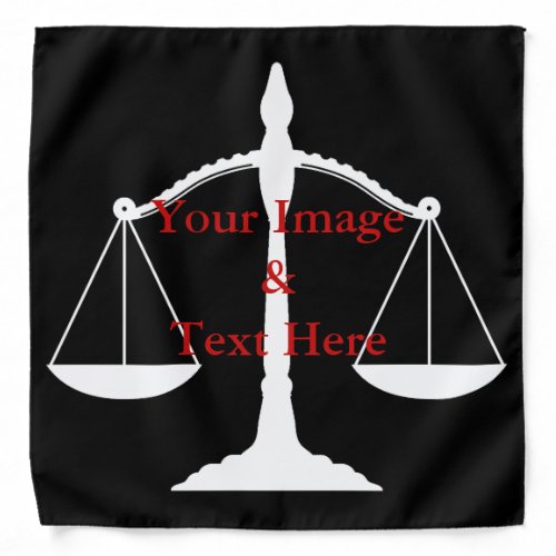 Personalized Custom Your Own Legal Photo  Text Bandana
