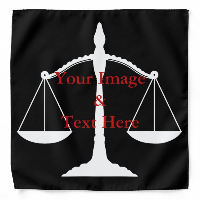 Personalized Custom Your Own Legal Photo & Text Bandana (Front)
