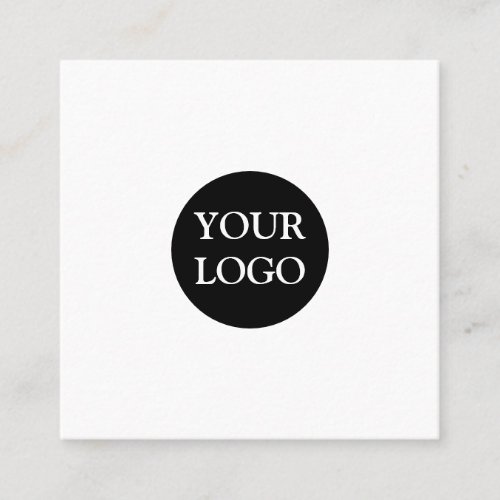 Personalized Custom Your Own Logo Square Business Card
