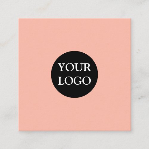 Personalized Custom Your Own Logo Square Business  Square Business Card