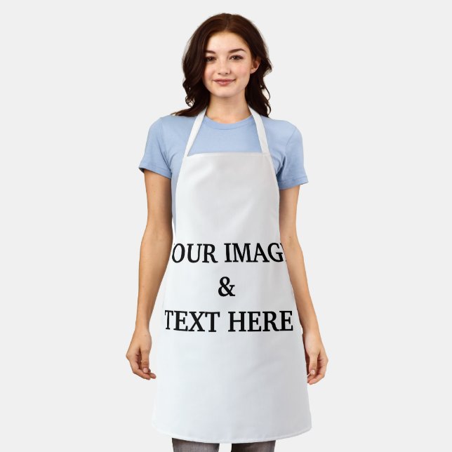 Personalized Custom Your Own Photo Apron (Worn)