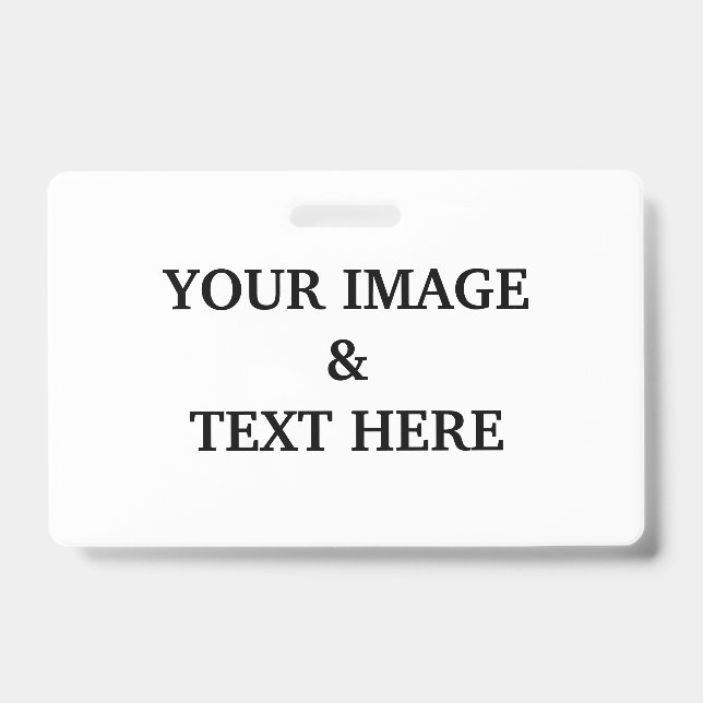 Personalized Custom Your Own Photo  Badge (Front)