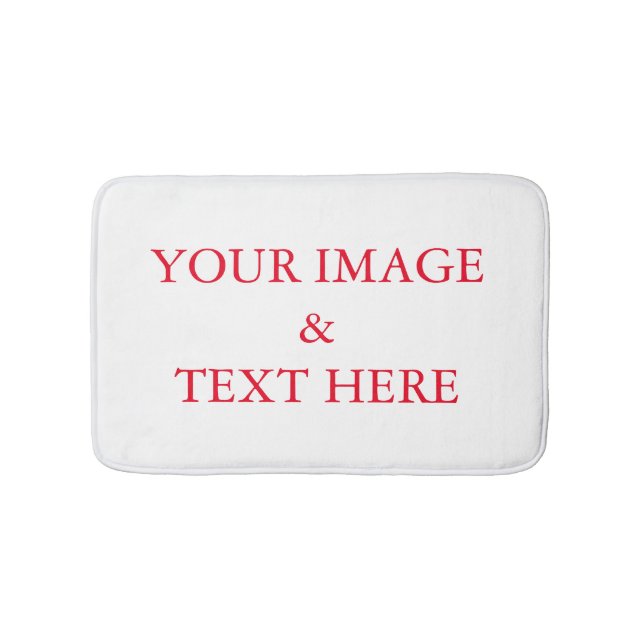 Personalized Custom Your Own Photo Bath Mat (Front)