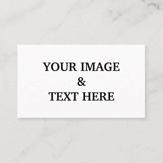 Personalized Custom Your Own Photo  Business Card (Front)