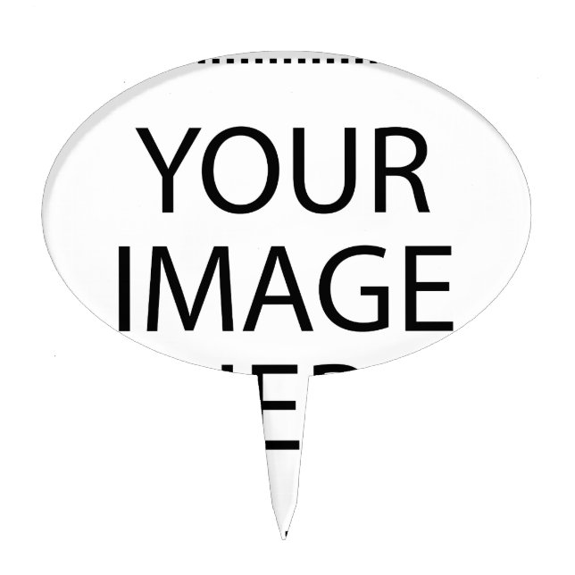 Personalized Custom Your Own Photo Cake Topper (Front)
