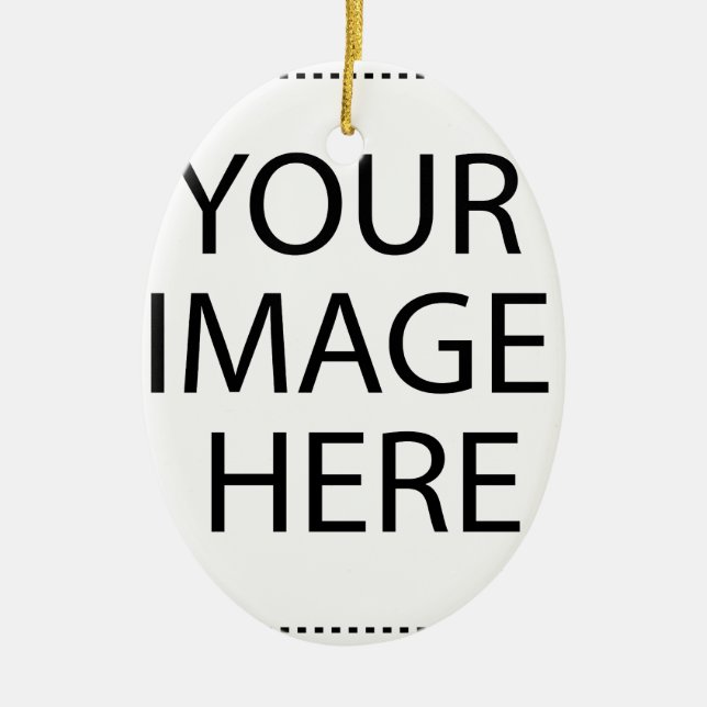 Personalized Custom Your Own Photo Ceramic Ornament (Front)