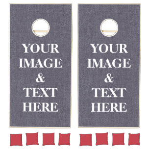 Personalized Custom Your Own Photo Cornhole Set