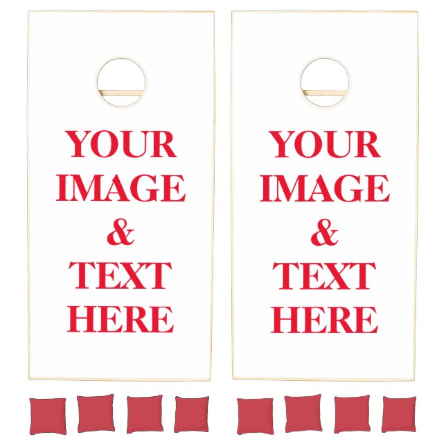 Personalized Custom Your Own Photo Cornhole Set (Set)