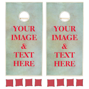 Personalized Custom Your Own Photo Cornhole Set