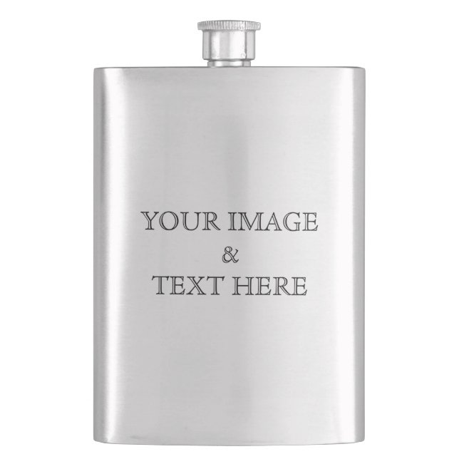 Personalized Custom Your Own Photo Flask (Front)