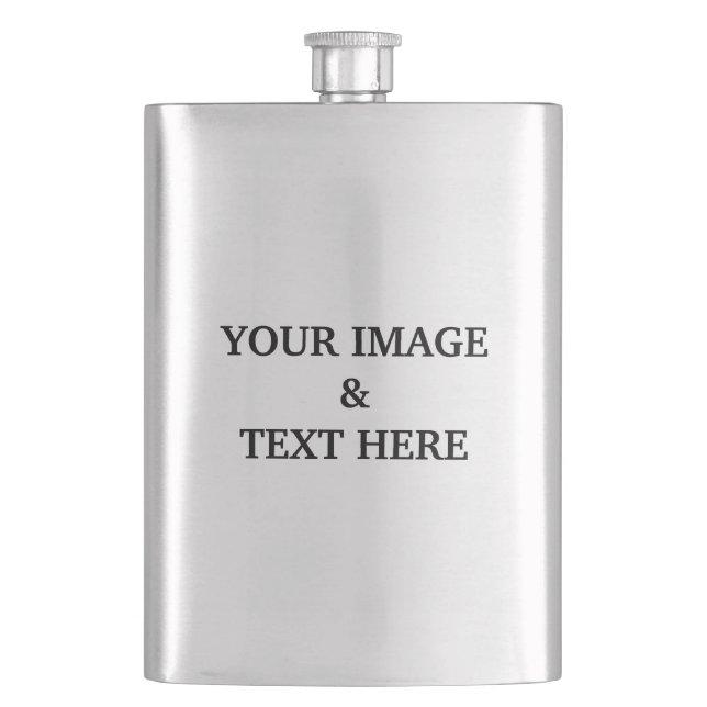 Personalized Custom Your Own Photo  Flask (Front)
