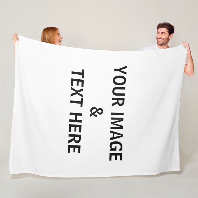 Personalized Custom Your Own Photo  Fleece Blanket (In Situ)