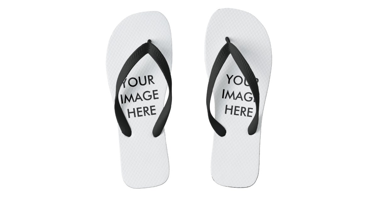 Personalized Custom Your Own Photo Flip Flops | Zazzle