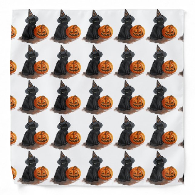 Personalized Custom Your Own Photo Halloween Bandana (Front)