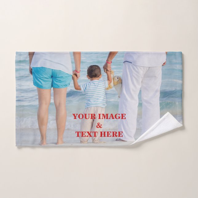 Personalized Custom Your Own Photo Hand Towel (Hand Towel)