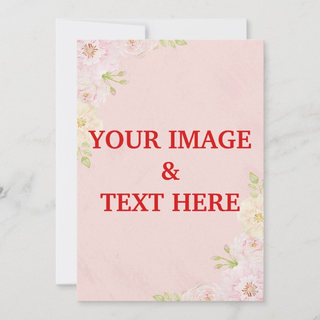 Personalized Custom Your Own Photo Invitation (Front)