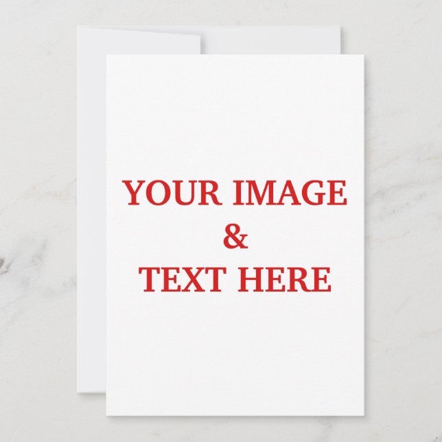 Personalized Custom Your Own Photo Invitation (Front)