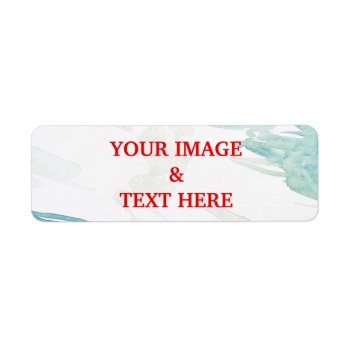 Personalized Custom Your Own Photo Label by sunbuds at Zazzle