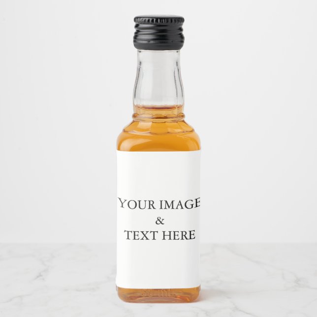Personalized Custom Your Own Photo Liquor Bottle Label (Front)