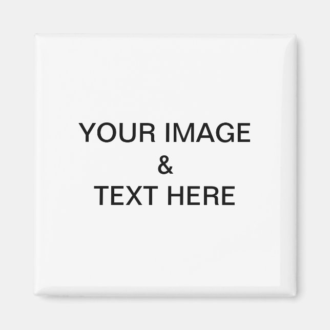 Personalized Custom Your Own Photo Magnet (Front)