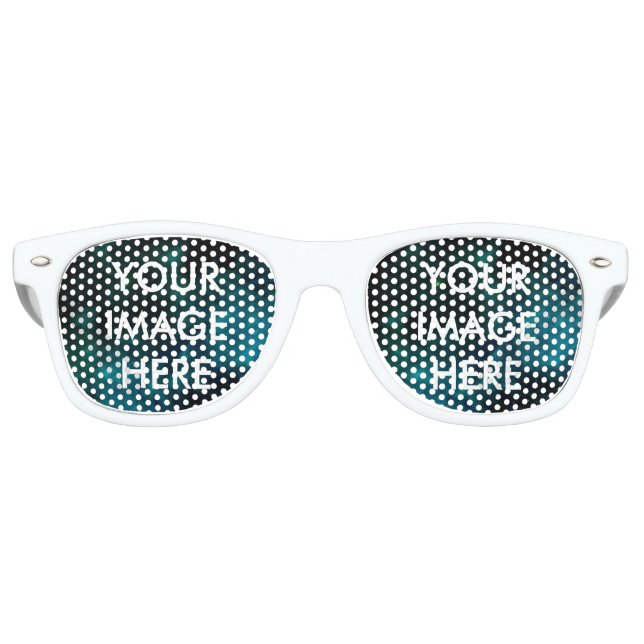 Personalized Custom Your Own Photo Retro Sunglasse Retro Sunglasses (Front)