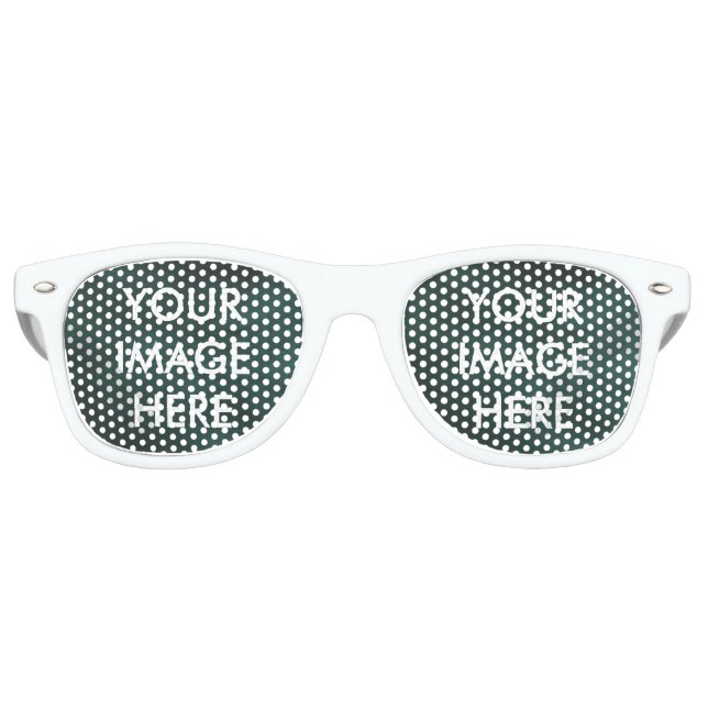 Personalized Custom Your Own Photo Retro Sunglasse Retro Sunglasses (Front)