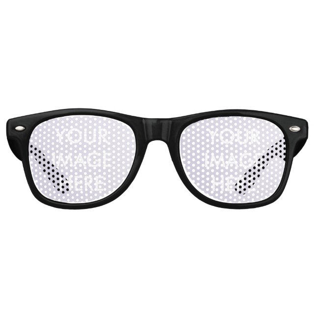 Personalized Custom Your Own Photo Retro Sunglasse Retro Sunglasses (Front)