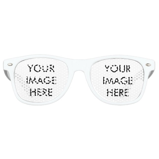 Personalized Custom Your Own Photo Retro Sunglasses (Front)