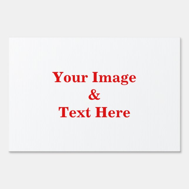Personalized Custom Your Own Photo Sign (Front)