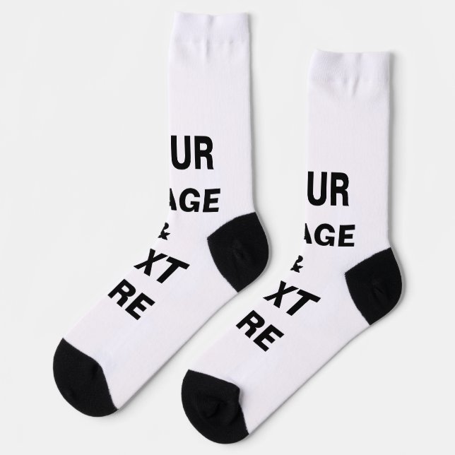 Personalized Custom Your Own Photo Socks (Left)