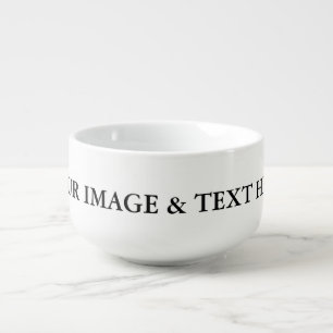 Personalized Custom Your Own Photo Soup Mug