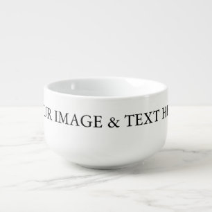 Personalized Custom Your Own Photo Soup Mug