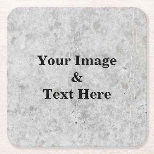 Personalized Custom Your Own Photo Square Paper Coaster