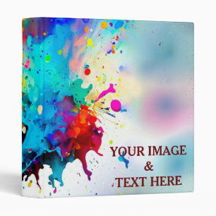 Personalized Custom Your Own Photo & Text 3 Ring Binder