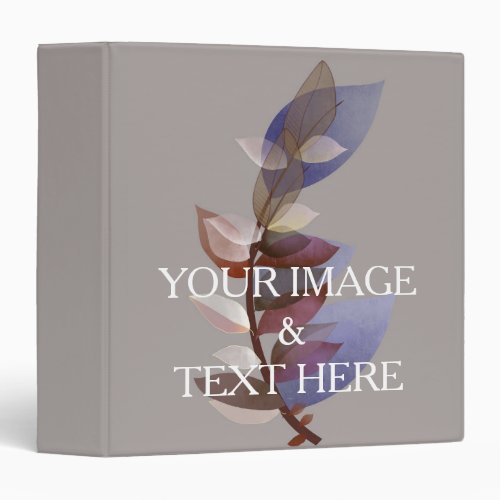 Personalized Custom Your Own Photo  Text 3 Ring Binder