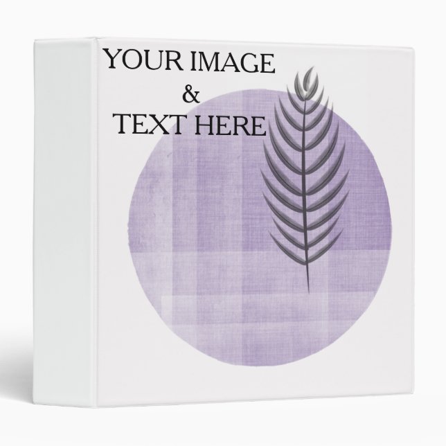 Personalized Custom Your Own Photo & Text 3 Ring Binder (Front/Spine)