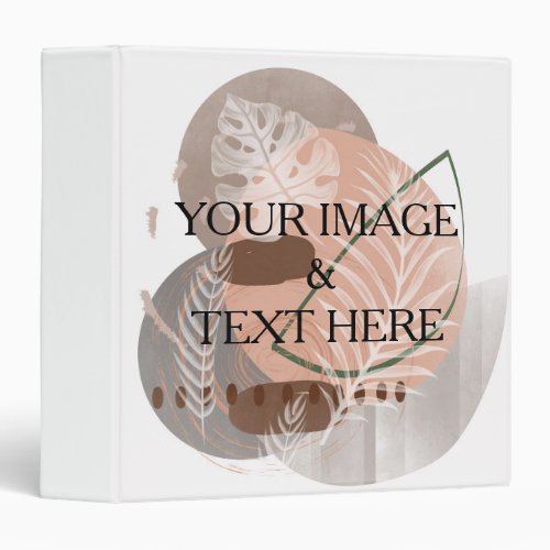 Personalized Custom Your Own Photo  Text 3 Ring Binder