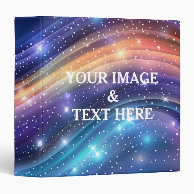 Personalized Custom Your Own Photo & Text  3 Ring Binder (Front/Spine)