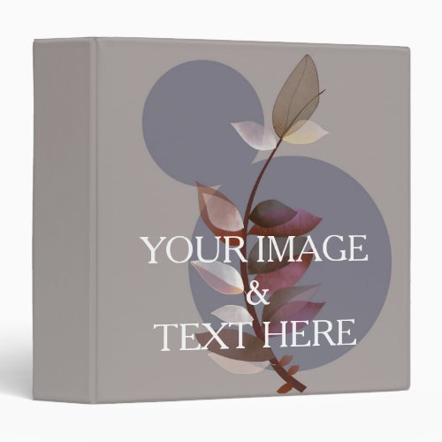 Personalized Custom Your Own Photo  Text 3 Ring Binder