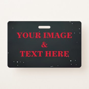Personalized Custom Your Own Photo & Text Badge by sunbuds at Zazzle