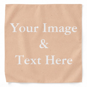Personalized Custom Your Own Photo & Text Bandana
