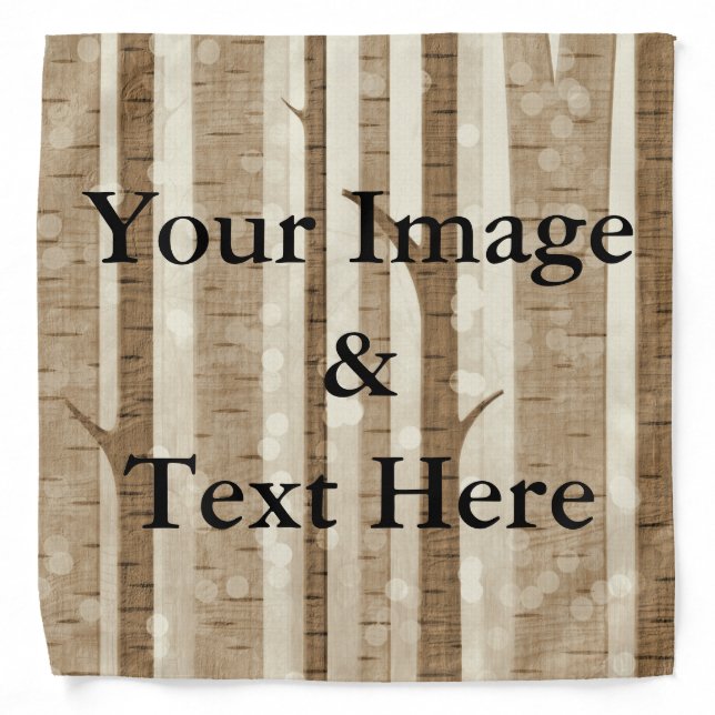 Personalized Custom Your Own Photo & Text Bandana (Front)
