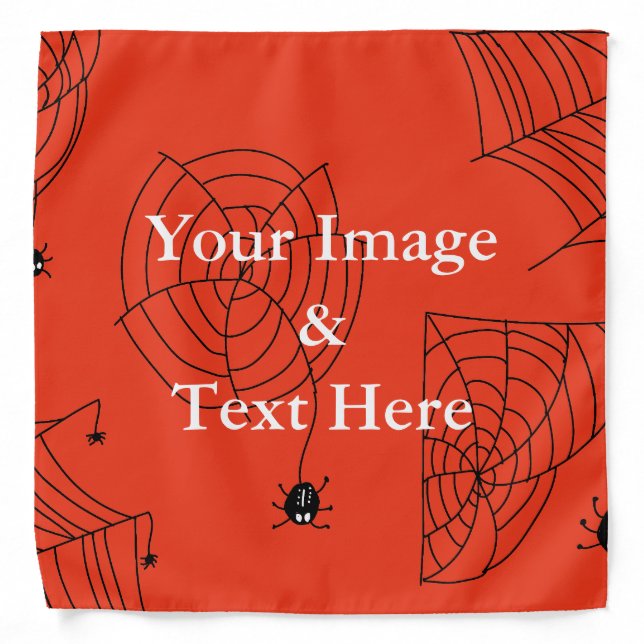 Personalized Custom Your Own Photo & Text Bandana (Front)