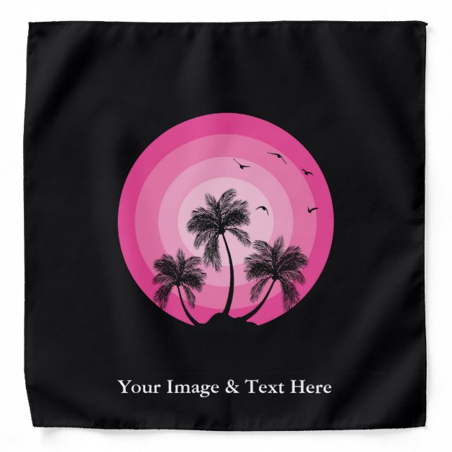 Personalized Custom Your Own Photo & Text Bandana (Front)