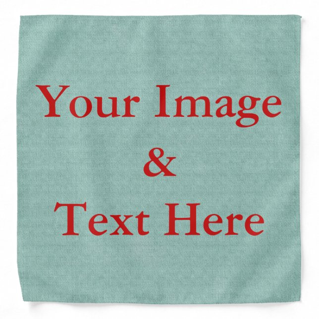 Personalized Custom Your Own Photo & Text Bandana (Front)
