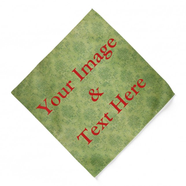Personalized Custom Your Own Photo & Text Bandana (Front)
