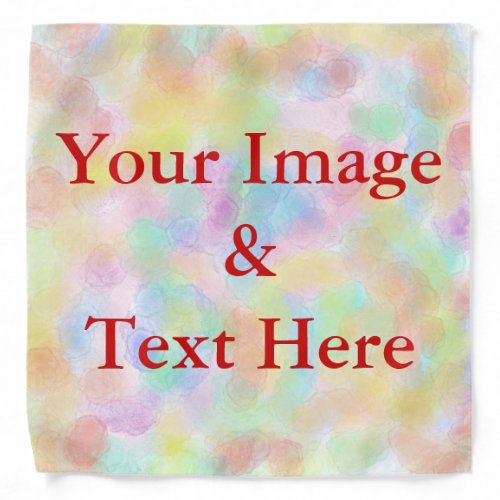 Personalized Custom Your Own Photo  Text Bandana