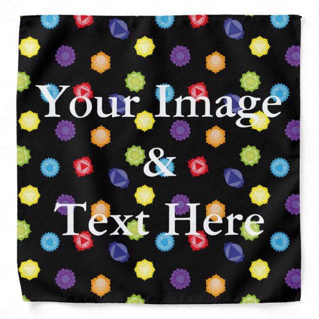 Personalized Custom Your Own Photo & Text Bandana (Front)