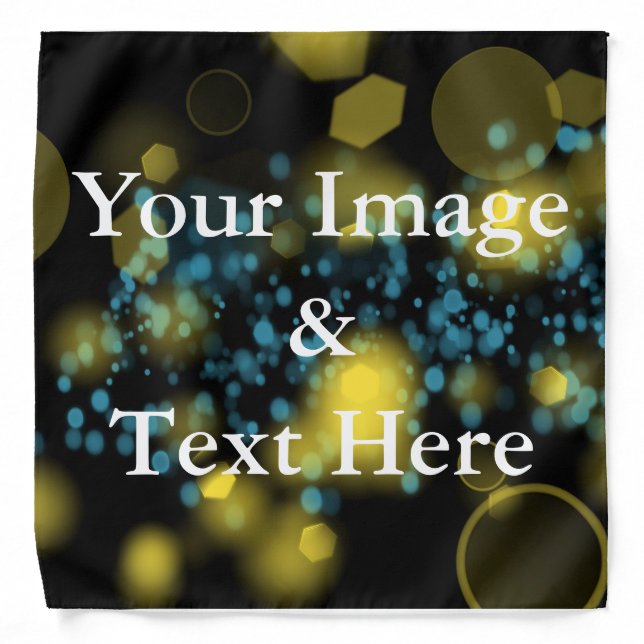 Personalized Custom Your Own Photo & Text Bandana (Front)
