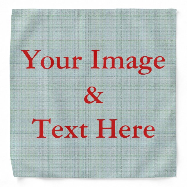 Personalized Custom Your Own Photo & Text Bandana (Front)